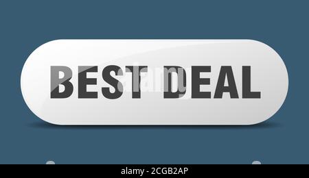 best deal button. rounded glass sign. sticker. banner Stock Vector