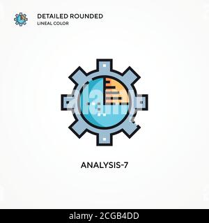 Analysis-7 vector icon. Modern vector illustration concepts. Easy to edit and customize. Stock Vector
