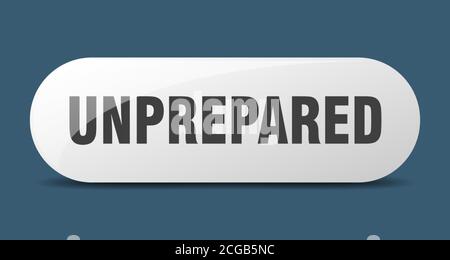 unprepared button. rounded glass sign. sticker. banner Stock Vector