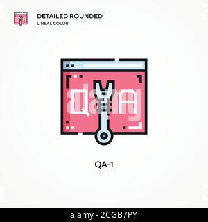 Qa-1 vector icon. Modern vector illustration concepts. Easy to edit and customize. Stock Vector