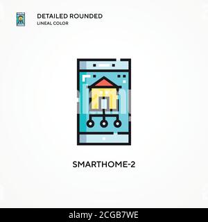 Smarthome-2 vector icon. Modern vector illustration concepts. Easy to edit and customize. Stock Vector