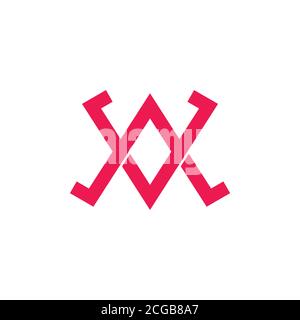 letter av linked overlap logo vector Stock Vector Image & Art - Alamy