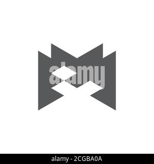 Letter b pixel, geometric simple symbol logo vector Stock Vector Image ...