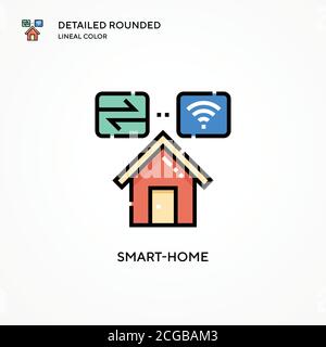 Smart-home vector icon. Modern vector illustration concepts. Easy to edit and customize. Stock Vector