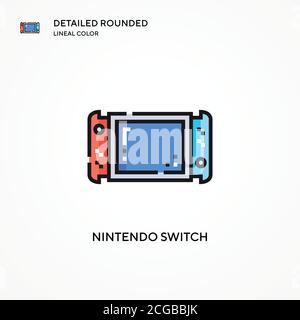 Nintendo switch vector icon. Modern vector illustration concepts. Easy to edit and customize. Stock Vector