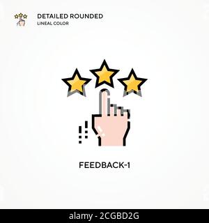 Feedback-1 vector icon. Modern vector illustration concepts. Easy to edit and customize. Stock Vector
