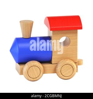 Train font on wheels letter 3d rendering B Stock Photo