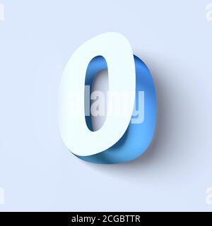 Cut out paper font letter B Stock Photo