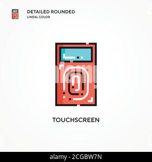 Touchscreen vector icon. Modern vector illustration concepts. Easy to edit and customize. Stock Vector