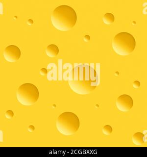 Yellow seamless background with spherical patterns 3d rendering Stock Photo