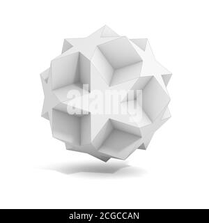 abstract geometric 3d object, more polyhedron variations in this set