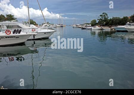 Budoni, Sardinia, Italy. Porto Ottiolu Marina Stock Photo