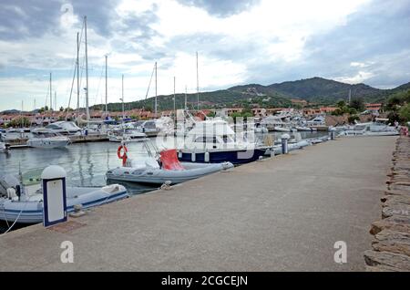 Budoni, Sardinia, Italy. Porto Ottiolu Marina Stock Photo