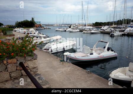 Budoni, Sardinia, Italy. Porto Ottiolu Marina Stock Photo