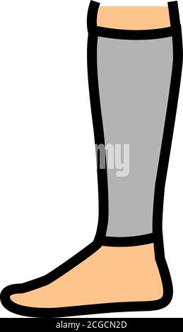 invisible sock color icon vector isolated illustration Stock Vector ...
