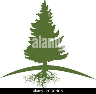 pine tree, graphiv design element Stock Vector