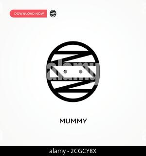 Mummy Simple vector icon. Modern, simple flat vector illustration for web site or mobile app Stock Vector