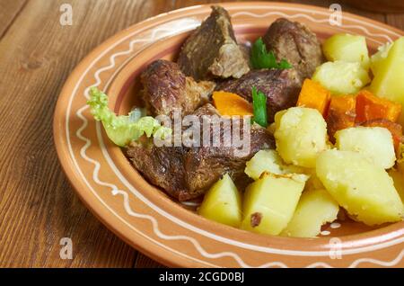 Boodog - Mongolian cuisine dish of barbecued goat or Tarbagan marmot ...