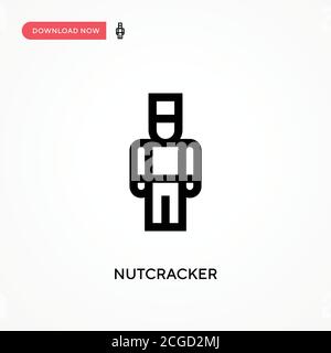 Nutcracker Simple vector icon. Modern, simple flat vector illustration for web site or mobile app Stock Vector