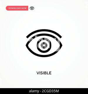 Visible Simple vector icon. Modern, simple flat vector illustration for web site or mobile app Stock Vector