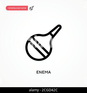 Enema Simple vector icon. Modern, simple flat vector illustration for web site or mobile app Stock Vector