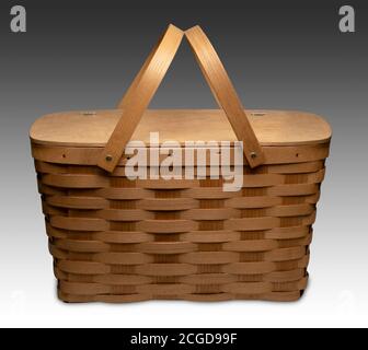 Picnic Basket Stock Photo