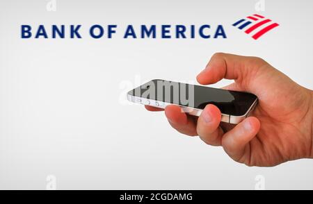 Bank of America logo Stock Photo