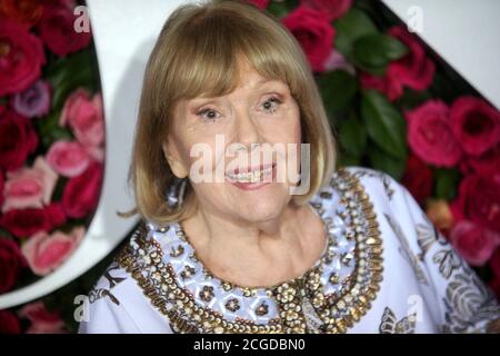 Diana Rigg attends the 72nd Tony Awards 2018 at the Radio City Music Hall on June 10, 2018 in New York City. Stock Photo