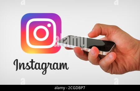 Instagram logo Stock Photo