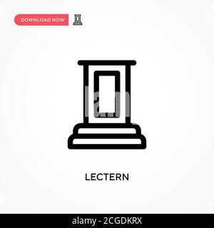 Lectern Simple vector icon. Modern, simple flat vector illustration for web site or mobile app Stock Vector