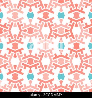 Iranian islamic color mix vector pattern. Seamless geometric islamic repeating texture pattern for fabric design, cloth, textile. Stock Vector