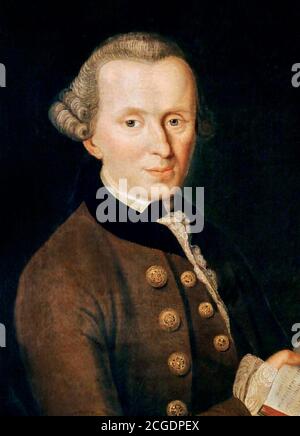 Portrait of Immanuel Kant 1724-1804 - Portrait de (Immanuel) Emmanuel ...