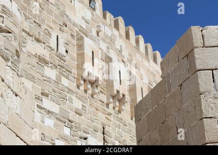 Windows in citadel qaitbey Stock Photo