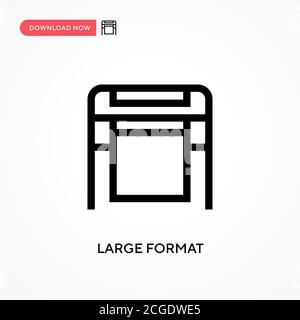 Large format Simple vector icon. Modern, simple flat vector illustration for web site or mobile app Stock Vector