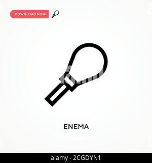 Enema Simple vector icon. Modern, simple flat vector illustration for web site or mobile app Stock Vector