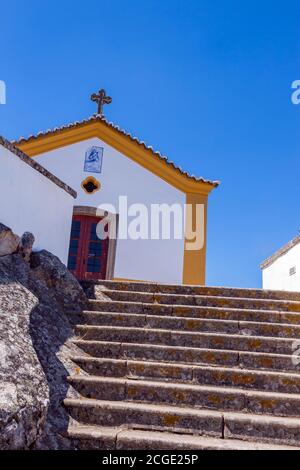 Ermida da Nossa Senhora da Penha in Serra de Sao Mamede mountain in Castelo de Vide, Portugal Stock Photo