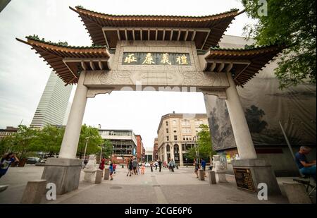 Memorial arch of Chinese traditional style architecture Stock Photo - Alamy