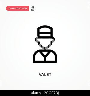 Valet Simple vector icon. Modern, simple flat vector illustration for web site or mobile app Stock Vector
