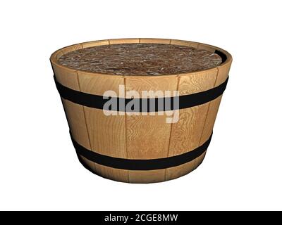 Wooden Water bucket Stock Photo