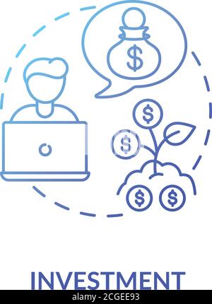 Investment concept icon Stock Vector