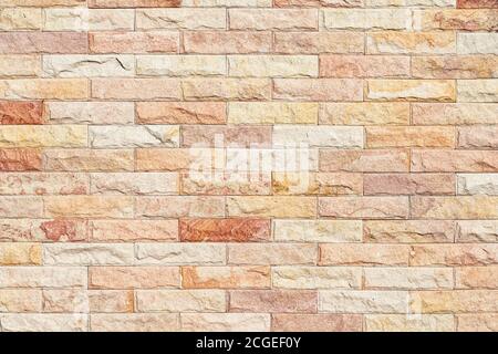 Background and texture stone cladding wall. Stock Photo
