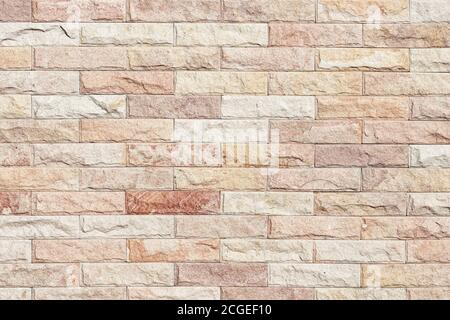 Background and texture stone cladding wall. Stock Photo