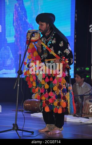 Sufi musician saieen zahoor preforming Stock Photo