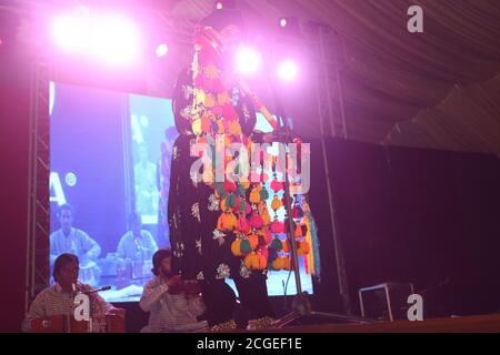 Sufi musician saieen zahoor preforming Stock Photo