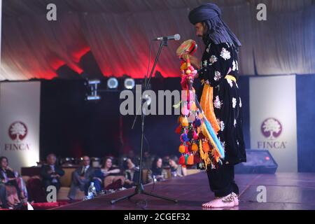 Sufi musician saieen zahoor preforming Stock Photo