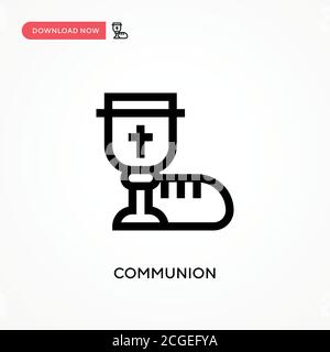 Communion Simple vector icon. Modern, simple flat vector illustration for web site or mobile app Stock Vector