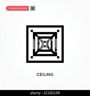 Ceiling Simple vector icon. Modern, simple flat vector illustration for web site or mobile app Stock Vector