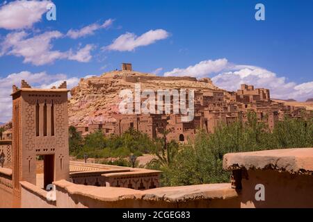 View of Ait Benhaddou near Ouarzazate, Morocco Stock Photo