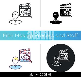 Casting director icon Stock Vector