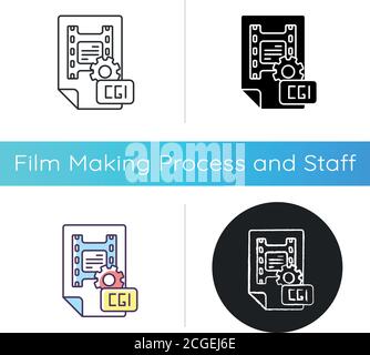 CGI icon Stock Vector